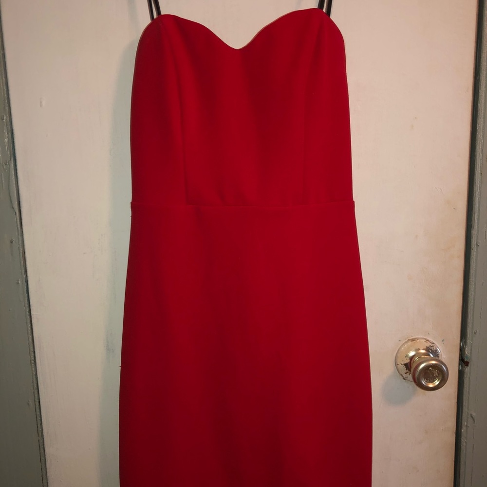 Red formal dress